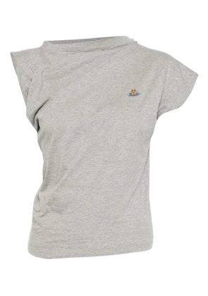 Vivienne Westwood logo-embroidered T-shirt - Grey