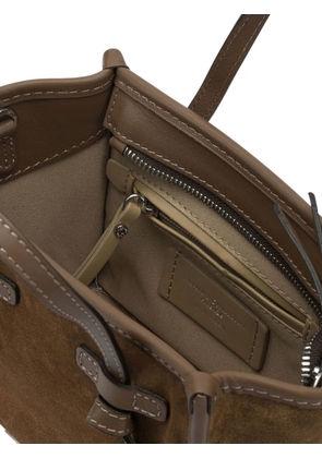 GIANNI CHIARINI knot detail suede tote bag - Brown