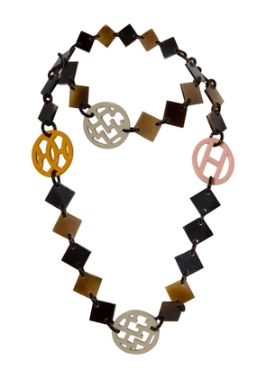 Hermès Pre-Owned Lena charm necklace - Black