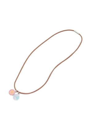 Hermès Pre-Owned 10s Eclipse leather necklace - Brown