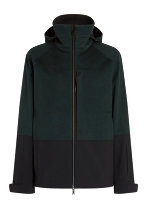 Zegna Oasi hooded two-tone jacket - Green