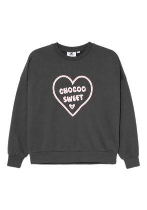 CHOCOOLATE logo-embroidered sweatshirt - Grey