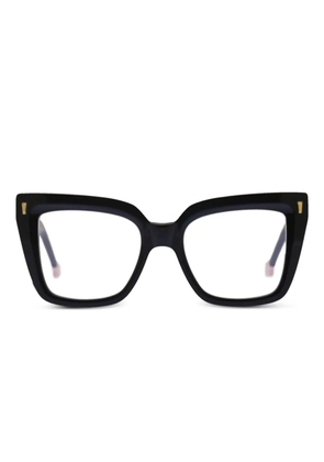 KYme butterfly-frame glasses - Black