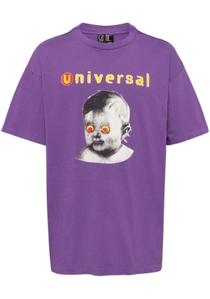SAINT MXXXXXX Universal-print T-shirt - Purple