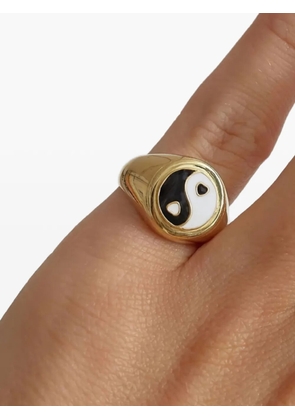Wilhelmina Garcia yin-yang signet ring - Gold