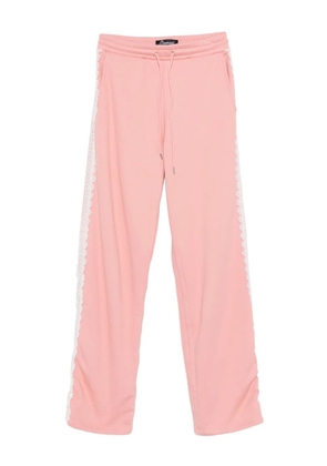 Benjamin Benmoyal lace side trim track pants - Pink