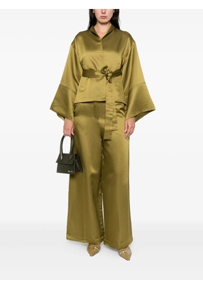 PSOPHIA Heritage palazzo pants - Green