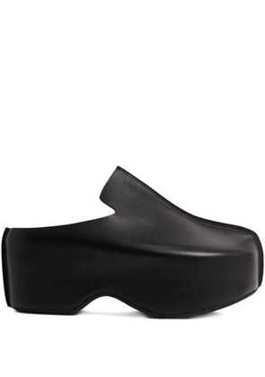 JW Anderson platform leather mules - Black