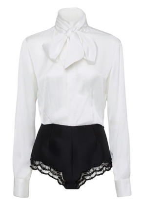 DSQUARED2 two-tone playsuit - White