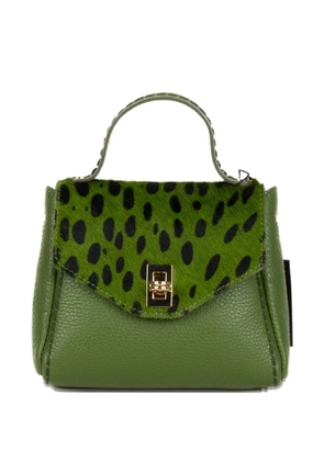 VISONA` printed tote bag - Green