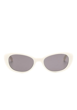 Saint Laurent Eyewear oval-frame sunglasses - White