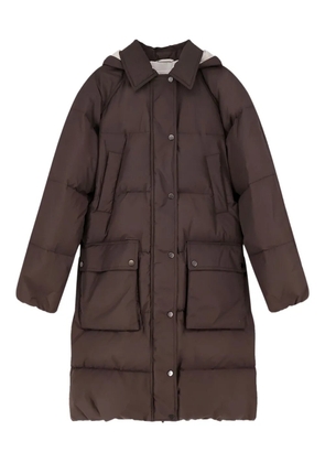 Brunello Cucinelli removable hood drawstring jacket - Brown