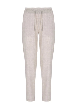 PANICALE drawstring tapered trousers - Neutrals