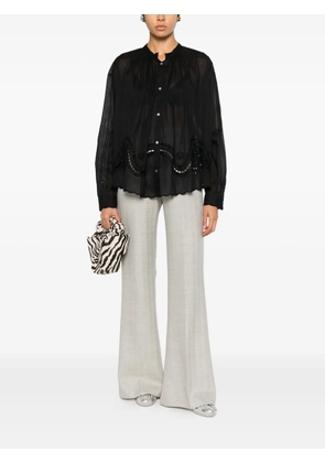 Forte Forte flared trousers - Grey