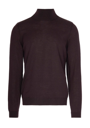 BOSS roll-neck sweater - Brown