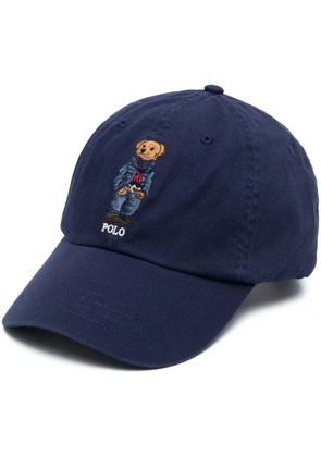 Polo Ralph Lauren Polo Bear-embroidered cotton cap - Blue
