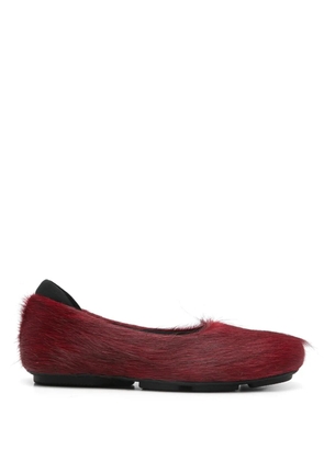 Eckhaus Latta leather ballerina shoes - Red