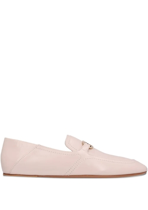 Ferragamo bar-detail leather loafers - Pink