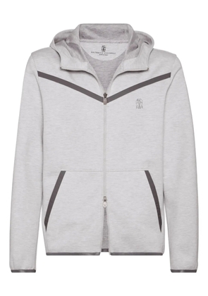 Brunello Cucinelli zip-up sweatshirt - Grey