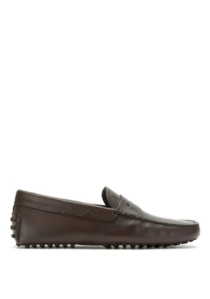 Tod's pebble-sole loafers - Brown