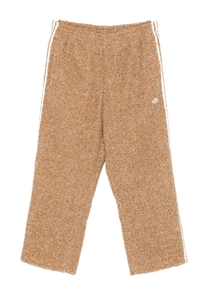 adidas bouclé stripe detail track pants - Neutrals