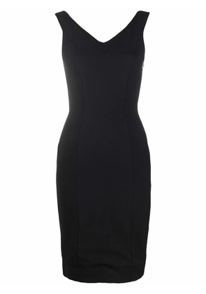 John Galliano Pre-Owned 1990s sleeveless fitted dress - Black