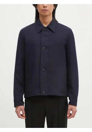 Paul Smith button-fastening wool shirt jacket - Blue