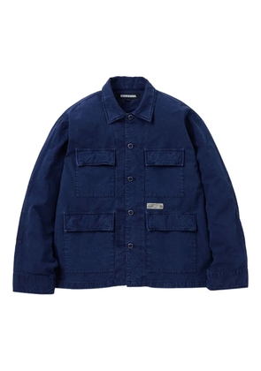 Neighborhood multi-pocket cotton shirt jacket - Blue