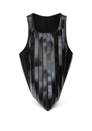 LGN LOUIS GABRIEL NOUCHI ribbed leather tote bag - Black