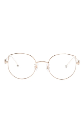 Megane and Me cat eye-frame glasses - Gold