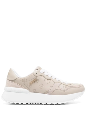 GUESS USA perforated-detail sneakers - Neutrals