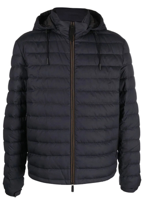 Zegna hooded padded jacket - Blue