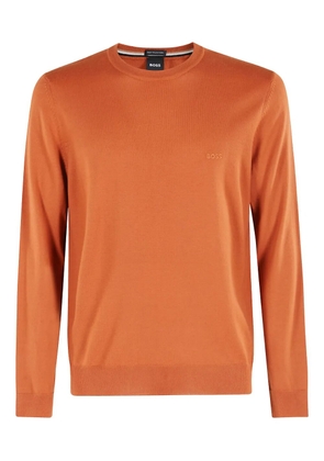 BOSS crew-neck logo sweater - Orange