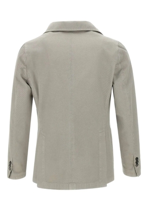 Marchesani Camaldoli ribbed peak-lapels blazer - Grey