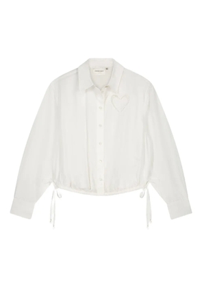 Fabienne Chapot Flore heart appliqué shirt - White