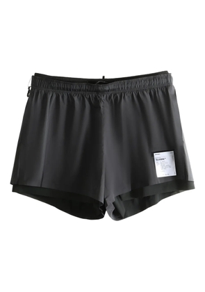 Satisfy elasticated-waistband shorts - Black