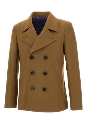Paul Smith peaked-lapels double-breasted coat - Brown
