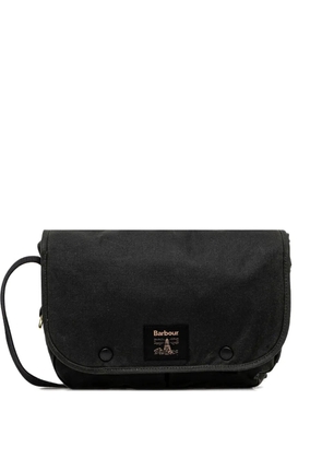 Barbour logo-patch messenger bag - Green