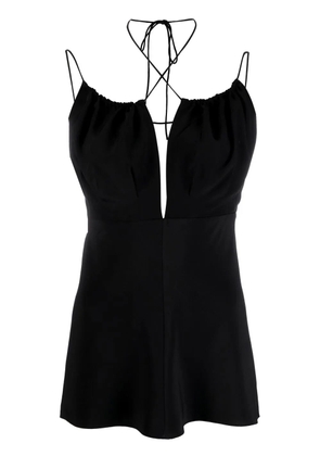 TOTEME tie-fastening sleeveless top - Black