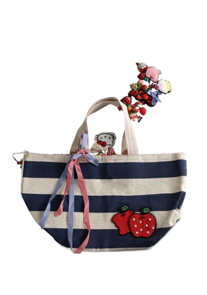 Pero x Hello Kitty striped tote bag - Black