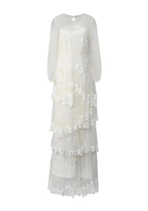 Alberta Ferretti lace maxi dress - White