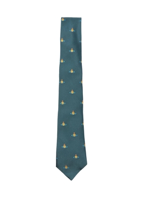 Vivienne Westwood Orb-print tie - Green