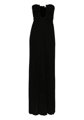 Christopher Esber Arced Palm strapless dress - Black