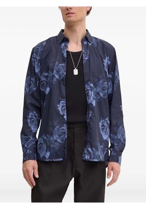 Bruuns Bazaar rose-print shirt - Blue