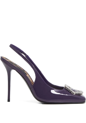 Philipp Plein 120mm Decollete heeled pumps - Purple
