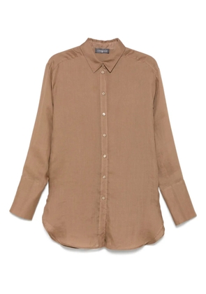 Lorena Antoniazzi ramie shirt - Brown