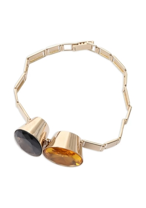 Christian Dior Pre-Owned 2010s crystal-embellished choker - Gold