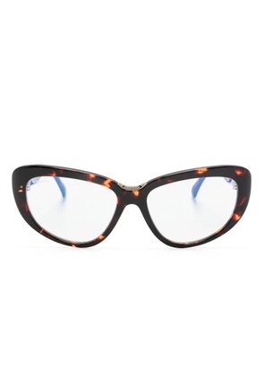 Max Mara Eyewear tortoiseshell-effect cat-eye frame glasses - Brown