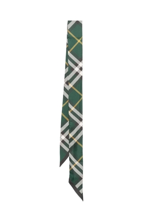 Burberry checked scarf - Green