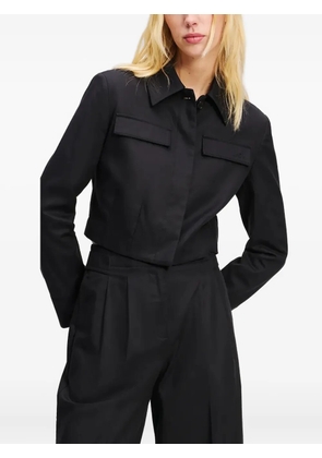 Karl Lagerfeld pocket-detail cropped jacket - Black